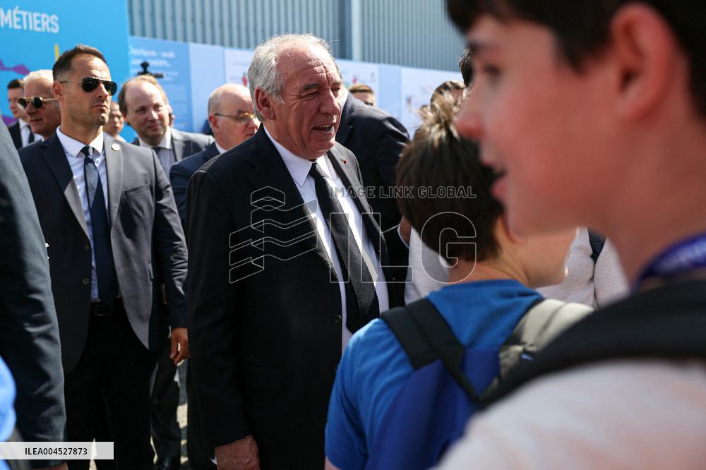 Francois Bayrour Visit To Paris Air Show - Le Bourget