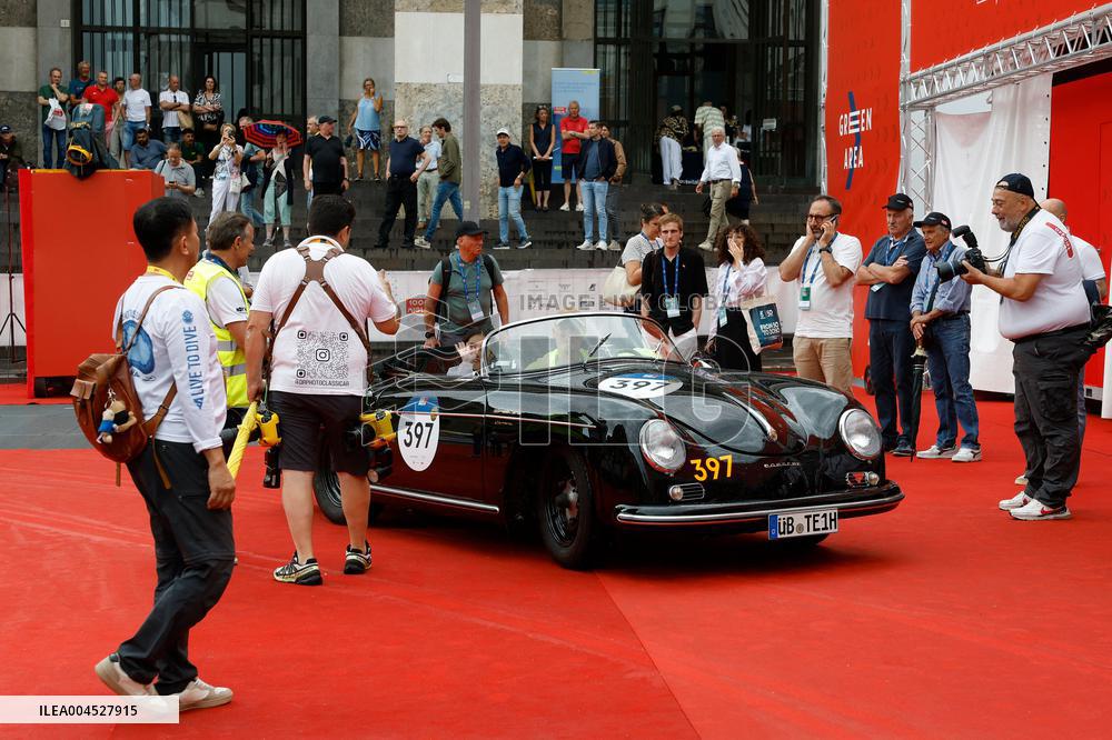 MOTORI - Auto Storiche - 1000Miglia - Punzonatura e Presentazione Vetture