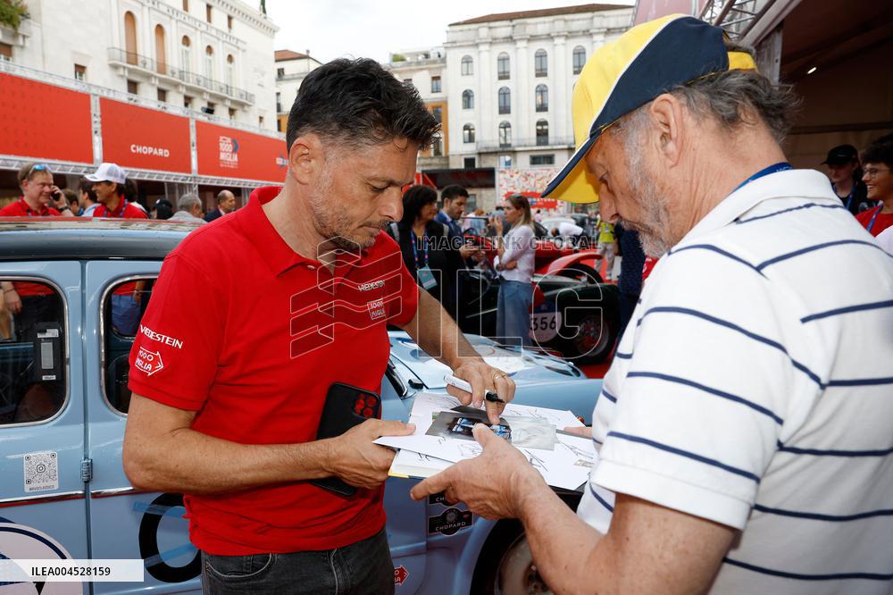 MOTORI - Auto Storiche - 1000Miglia - Punzonatura e Presentazione Vetture