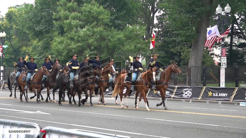Military parade in Washington