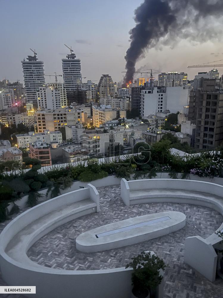 Israel Strikes Iranian Media Building - Tehran