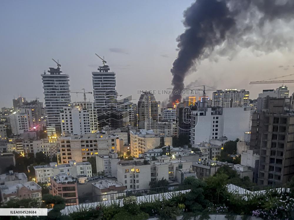 Israel Strikes Iranian Media Building - Tehran