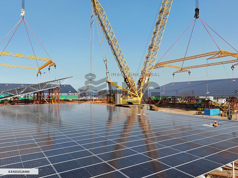 Offshore PV Platform Construction in Yantai