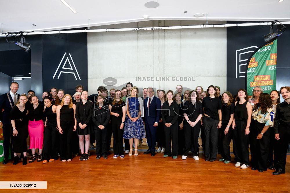 Queen Maxima At Re-Signing of the Music Education Agreement - The Hague