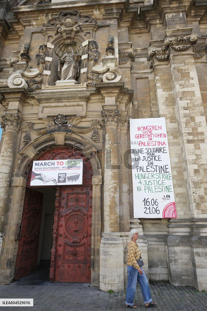 Hunger Strikes in Solidarity with The Palestinian People - Brussels