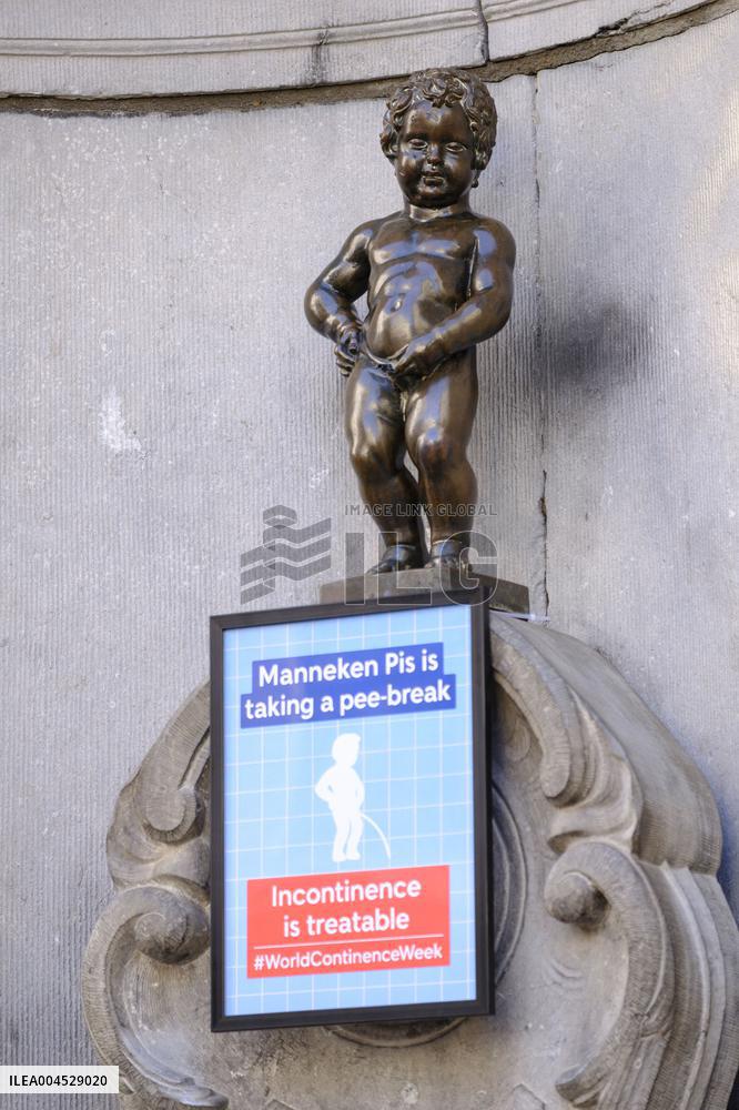 Manneken Pis Shows Involuntary Urination - Brussels