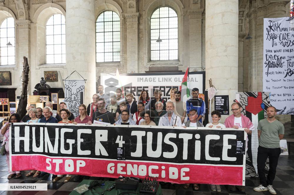 Hunger Strikes in Solidarity with The Palestinian People - Brussels