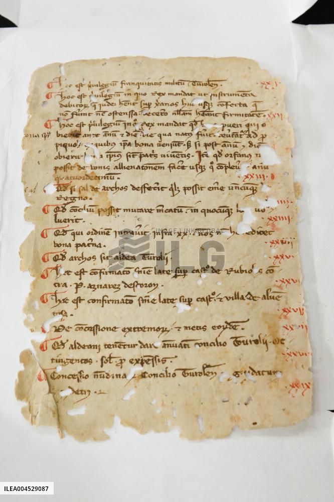 National Police Recovers A Codex Of Teruel From The Year 1313