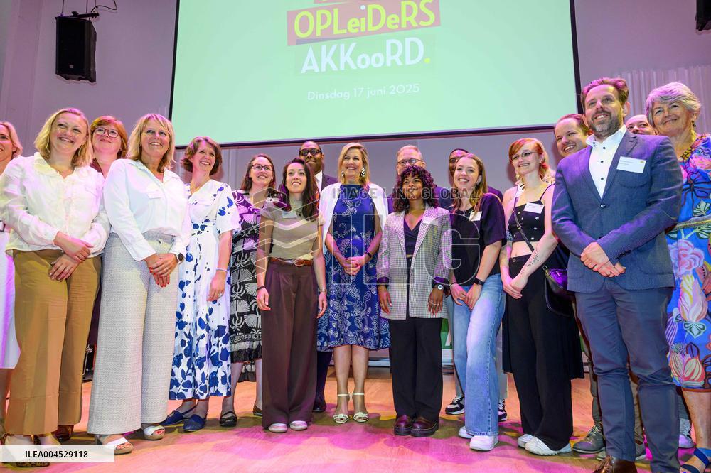 Queen Maxima At Re-Signing of the Music Education Agreement - The Hague