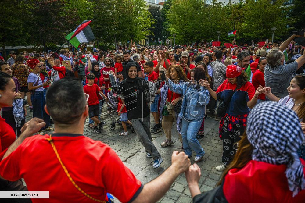 Red Human Line for Gaza - Brussels