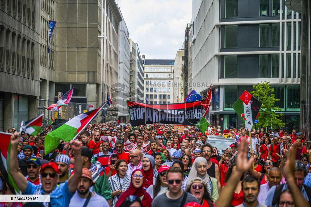 Red Human Line for Gaza - Brussels