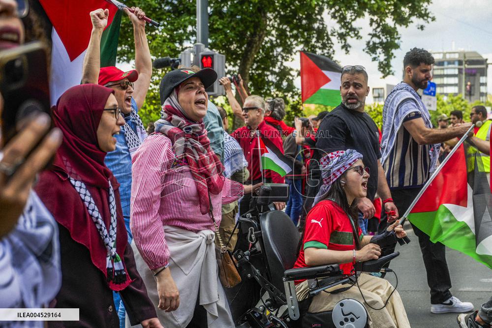 Red Human Line for Gaza - Brussels