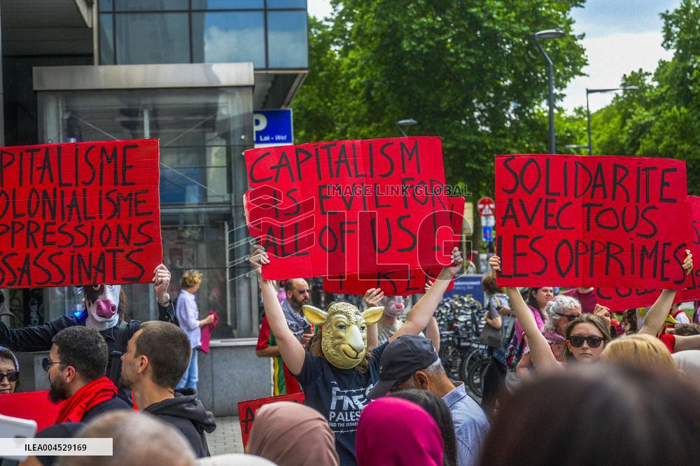 Red Human Line for Gaza - Brussels