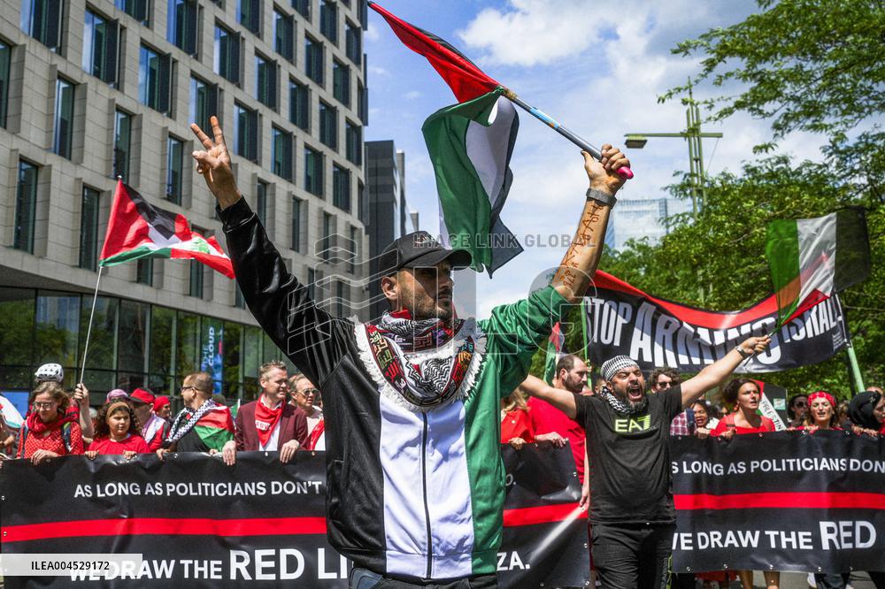 Red Human Line for Gaza - Brussels