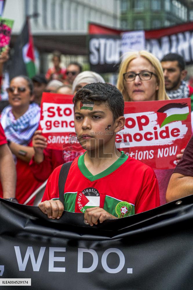 Red Human Line for Gaza - Brussels