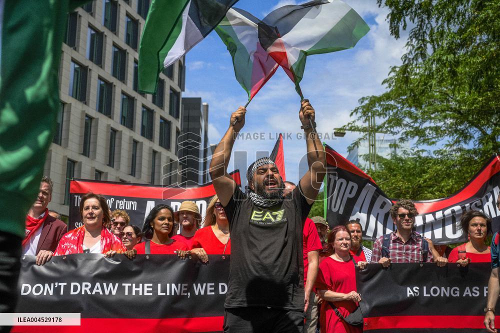 Red Human Line for Gaza - Brussels