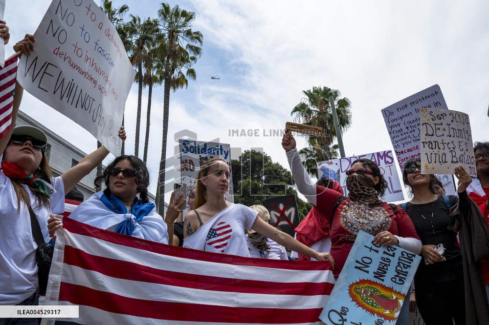No Kings Protests in Los Angeles - LA