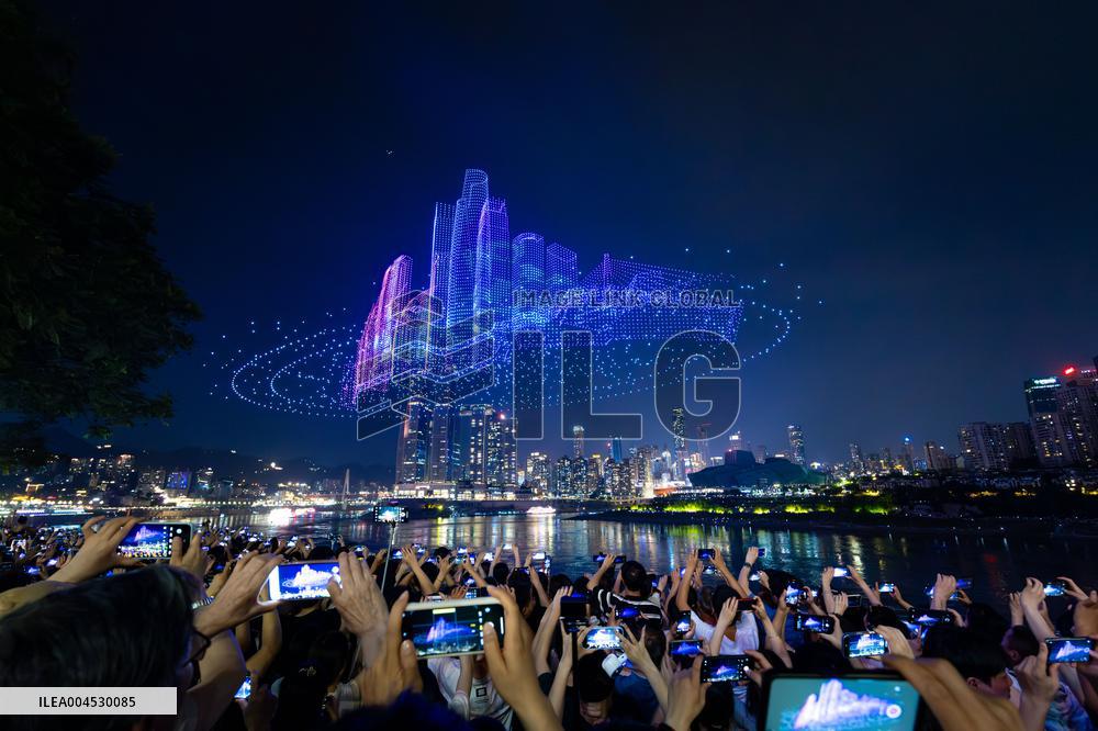 Drone Light Show in Chongqing