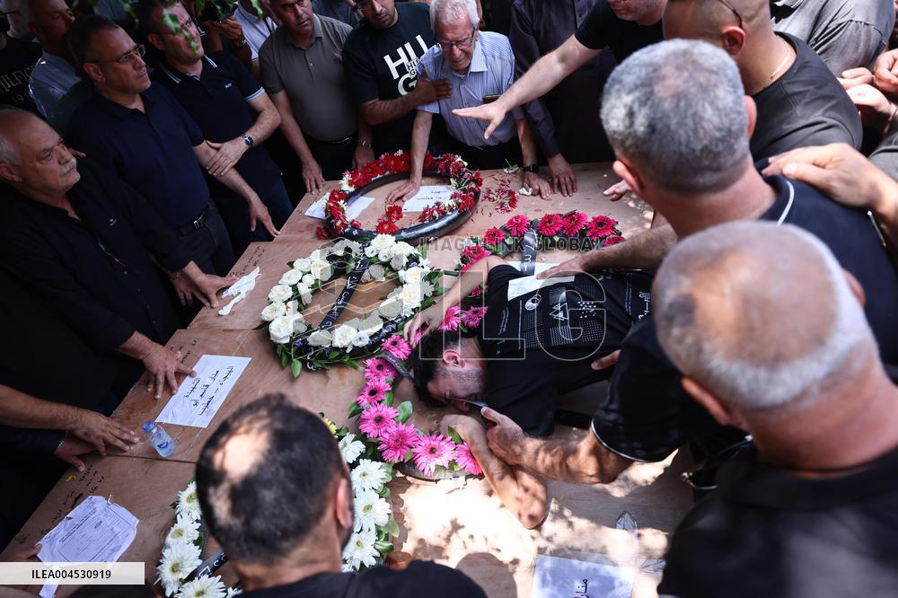 Mourners in Tamra After Iranian Missile Attack Amid Escalating Conflict