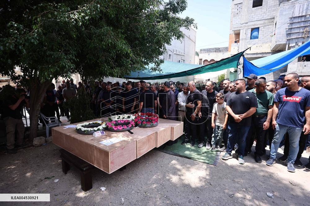 Mourners in Tamra After Iranian Missile Attack Amid Escalating Conflict