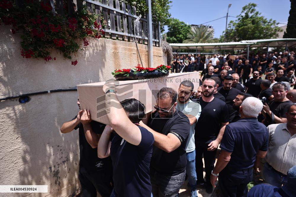 Mourners in Tamra After Iranian Missile Attack Amid Escalating Conflict