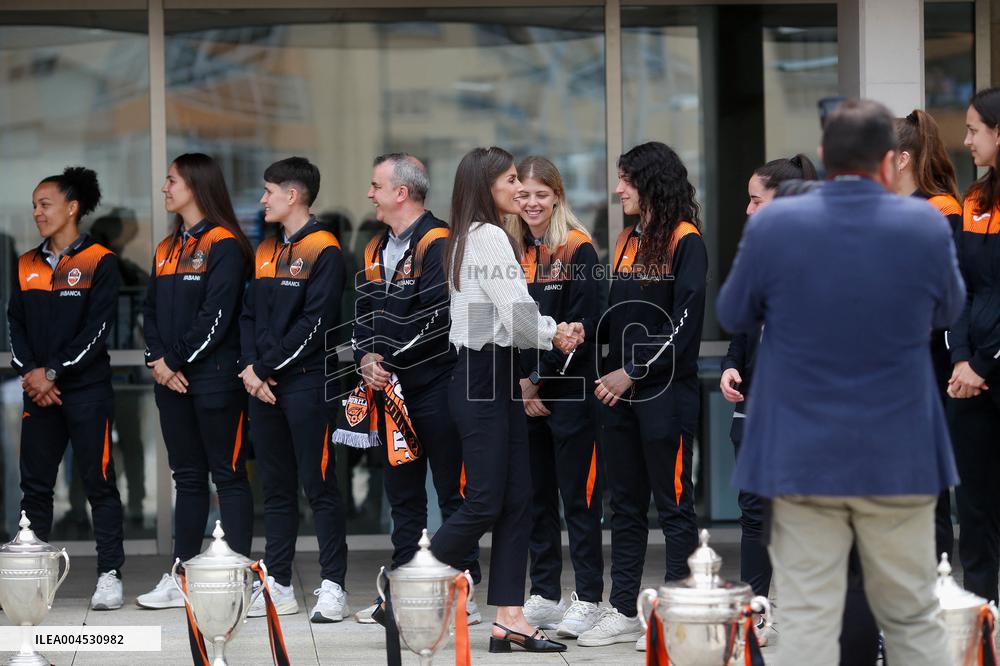 King Felipe VI and Queen Letizia Visit Burela