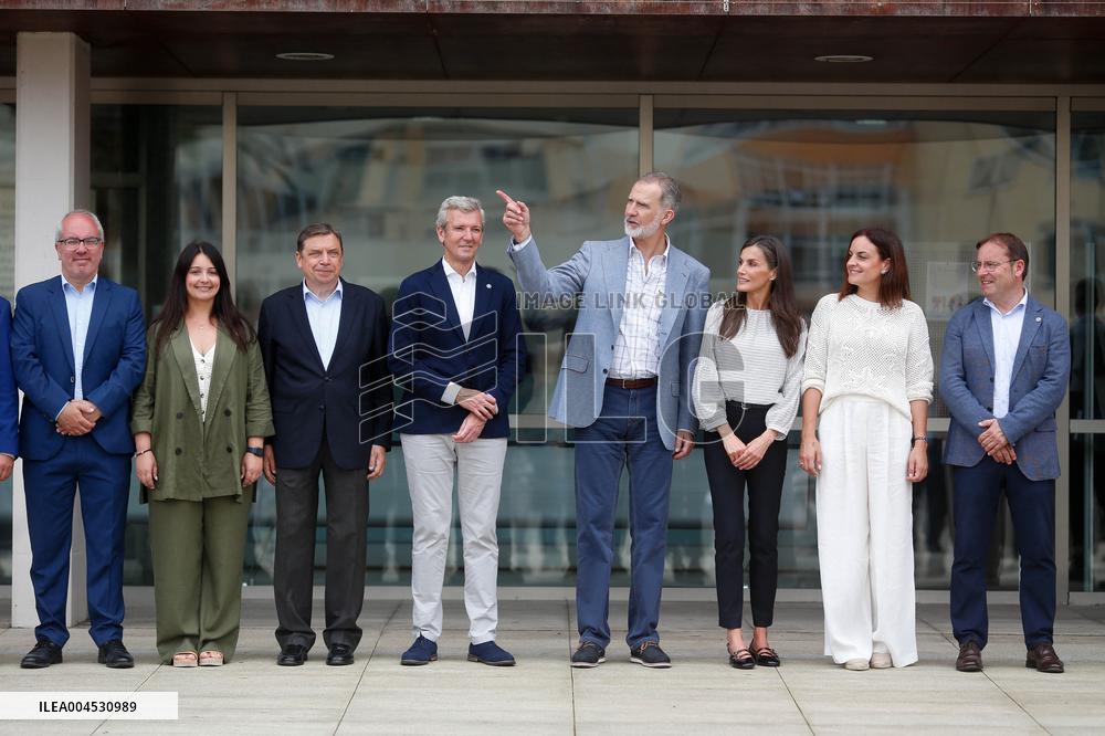 King Felipe VI and Queen Letizia Visit Burela
