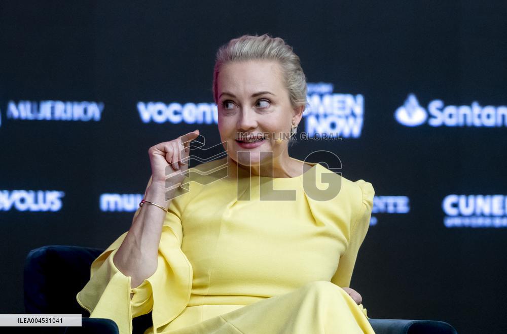 Yulia Navalnaya At Santander Women Now forum - Madrid