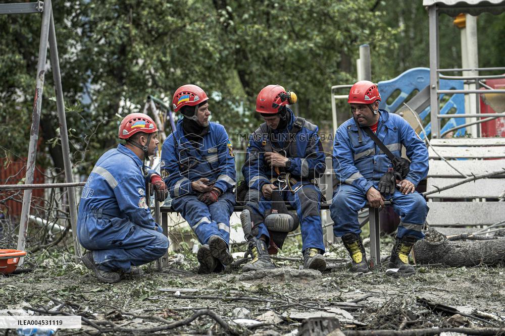 Russian Missile Attack - Kiev
