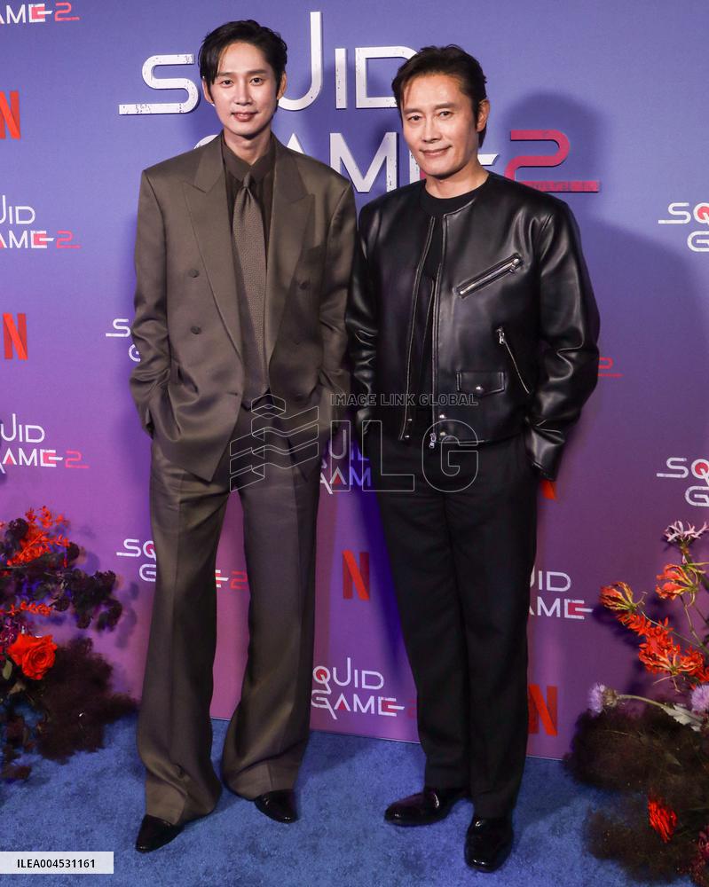 Netflixs Squid Game Season 2 Experience Photo Call - NYC