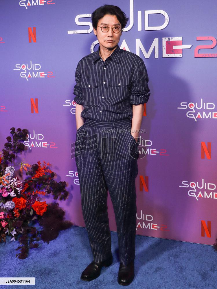 Netflixs Squid Game Season 2 Experience Photo Call - NYC