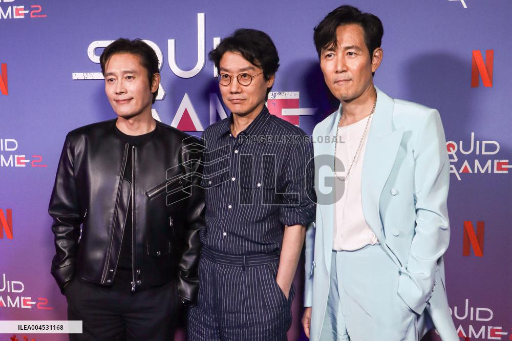 Netflixs Squid Game Season 2 Experience Photo Call - NYC