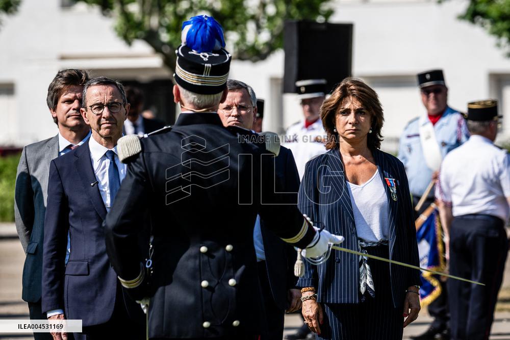 Bruno Retailleau At ENSOSP Graduation Ceremony - Aix-en-Provence
