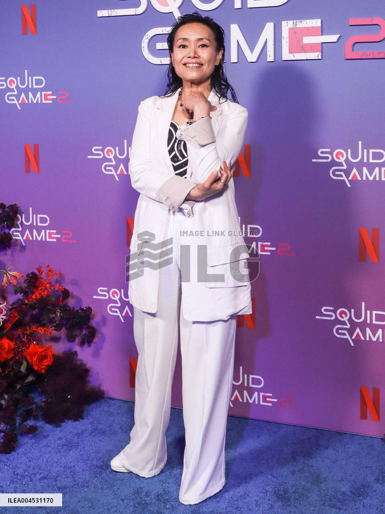 Netflixs Squid Game Season 2 Experience Photo Call - NYC