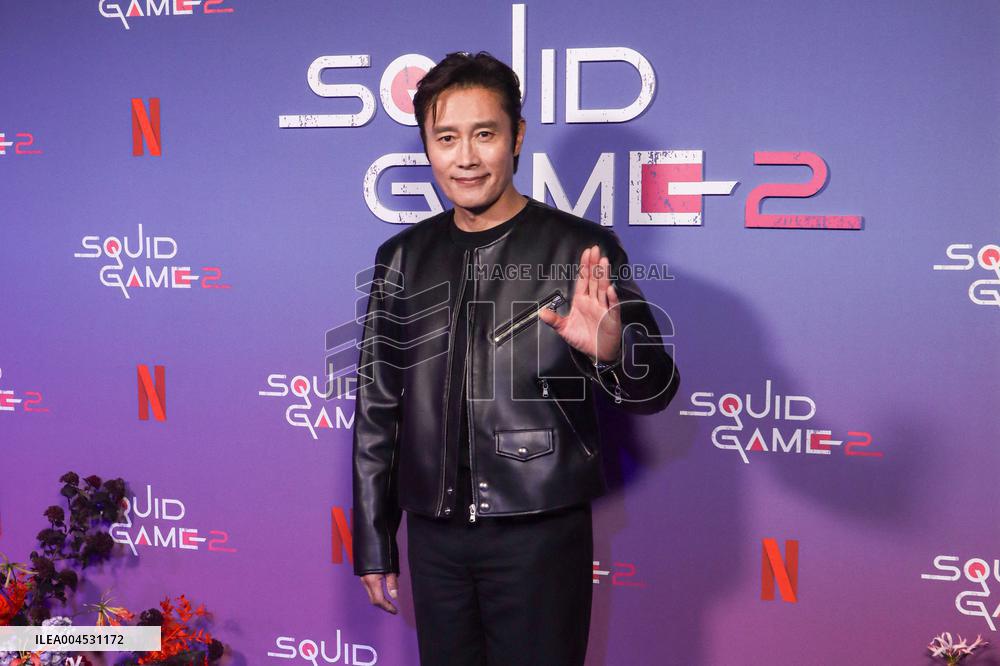 Netflixs Squid Game Season 2 Experience Photo Call - NYC