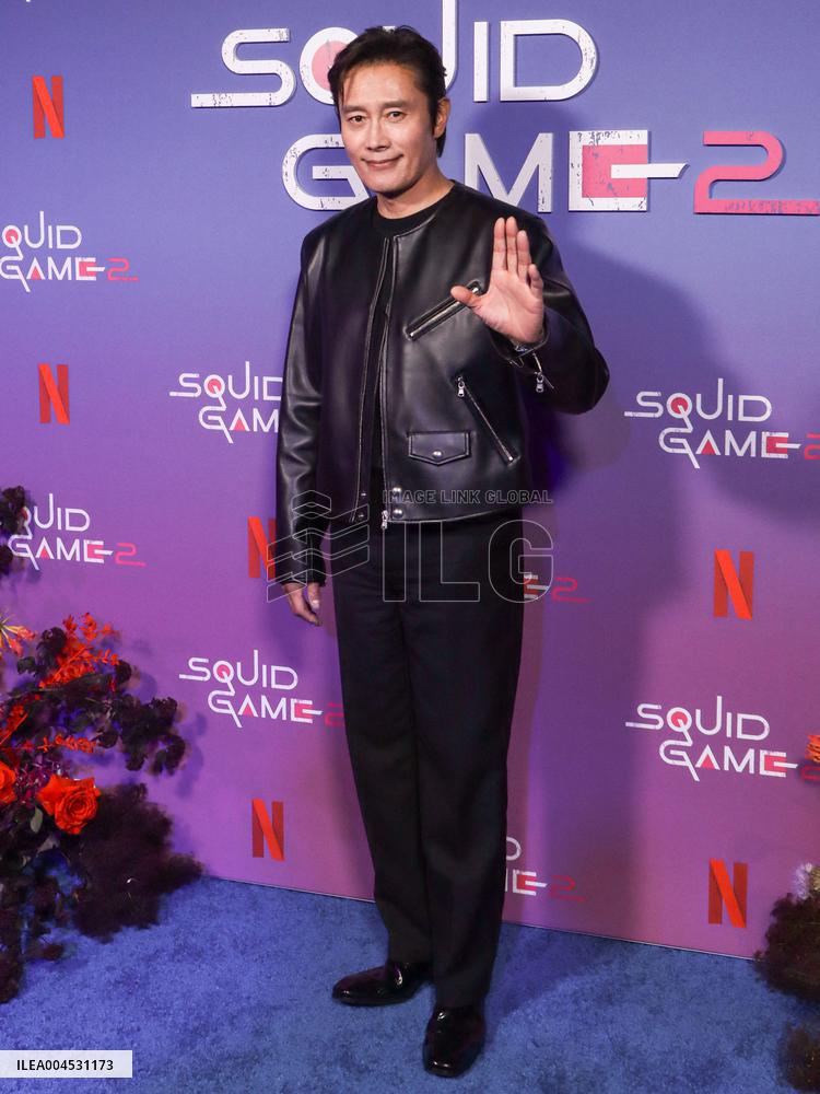 Netflixs Squid Game Season 2 Experience Photo Call - NYC