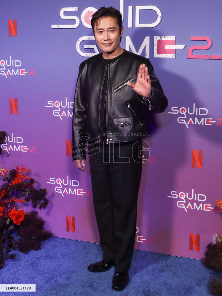 Netflixs Squid Game Season 2 Experience Photo Call - NYC