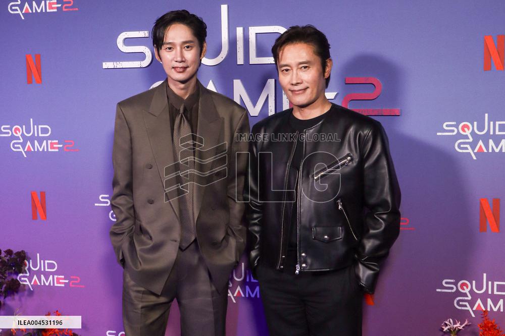 Netflixs Squid Game Season 2 Experience Photo Call - NYC