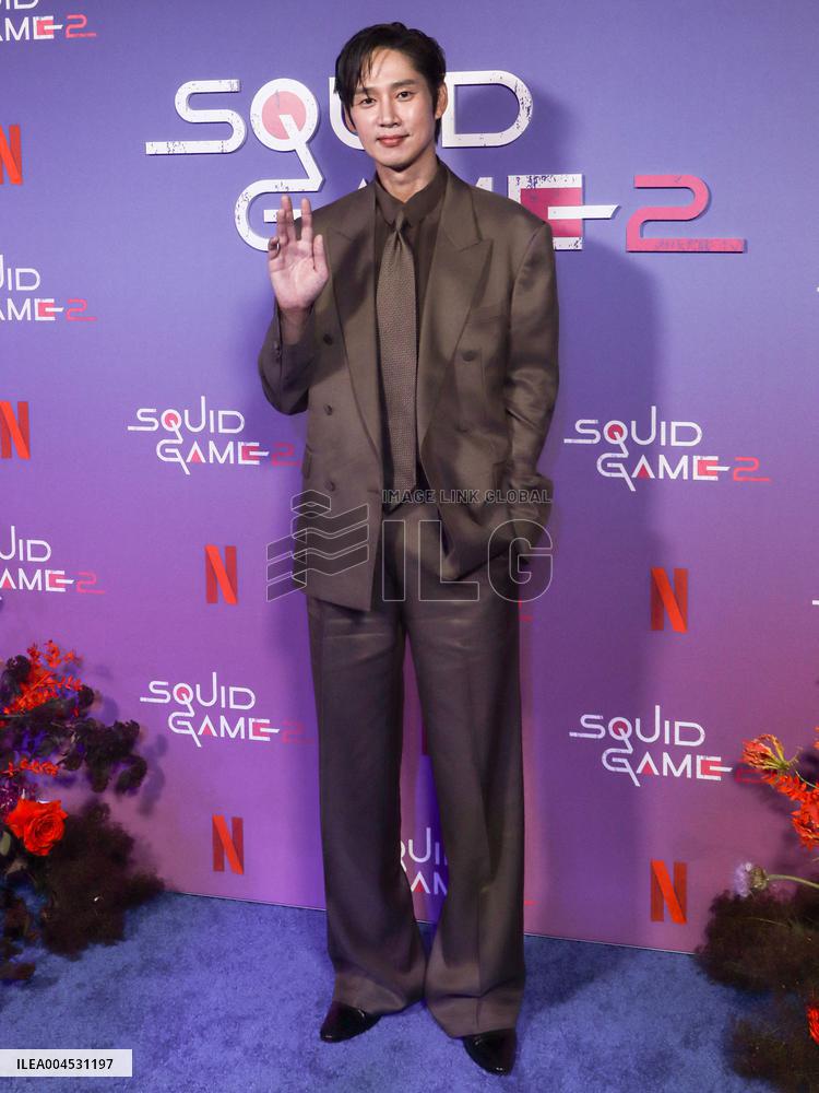 Netflixs Squid Game Season 2 Experience Photo Call - NYC