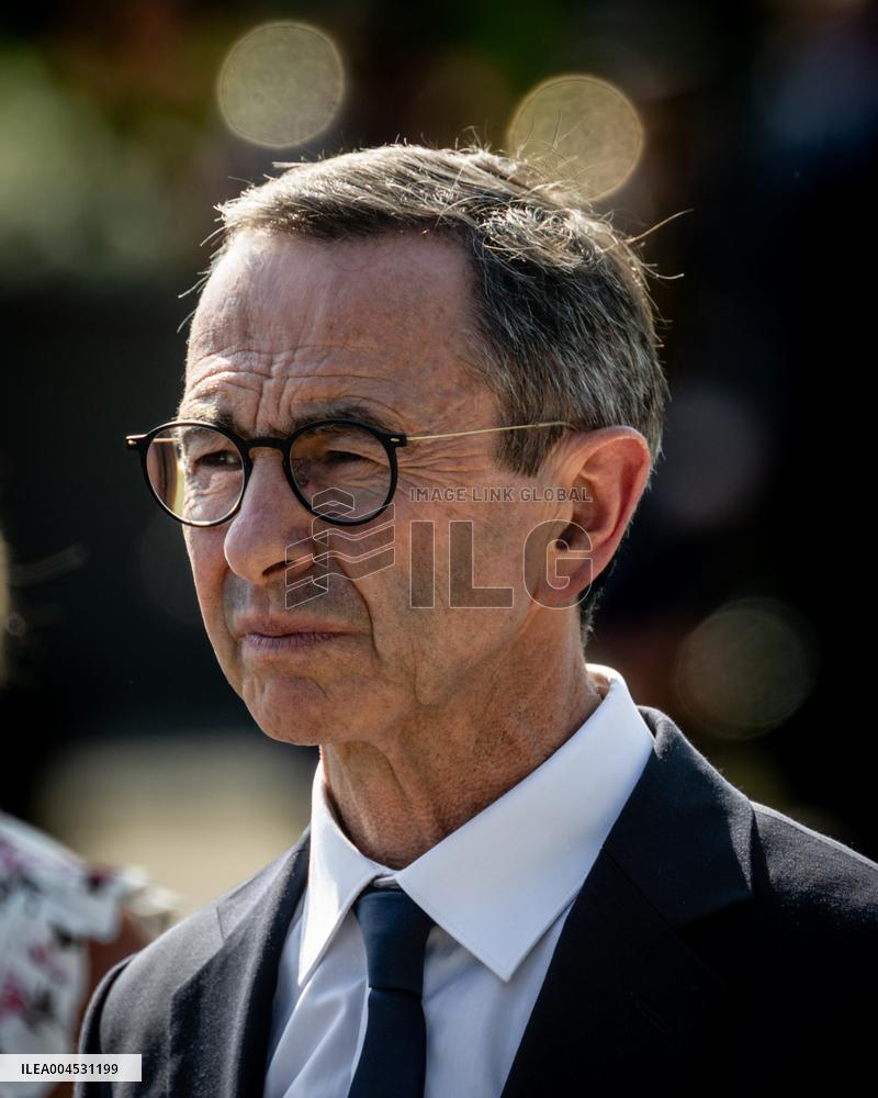 Bruno Retailleau At ENSOSP Graduation Ceremony - Aix-en-Provence