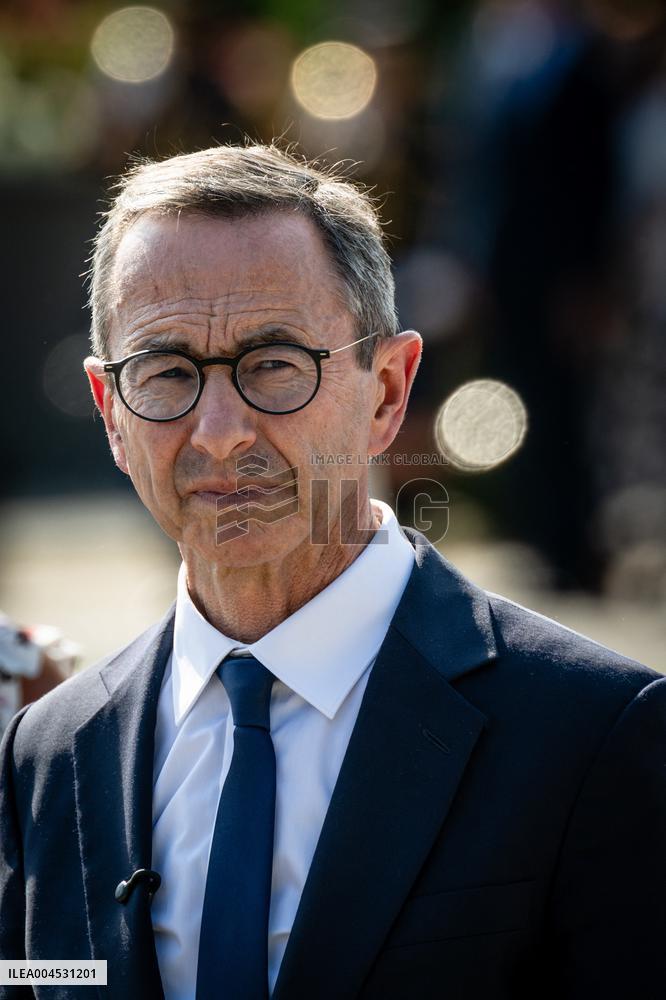 Bruno Retailleau At ENSOSP Graduation Ceremony - Aix-en-Provence