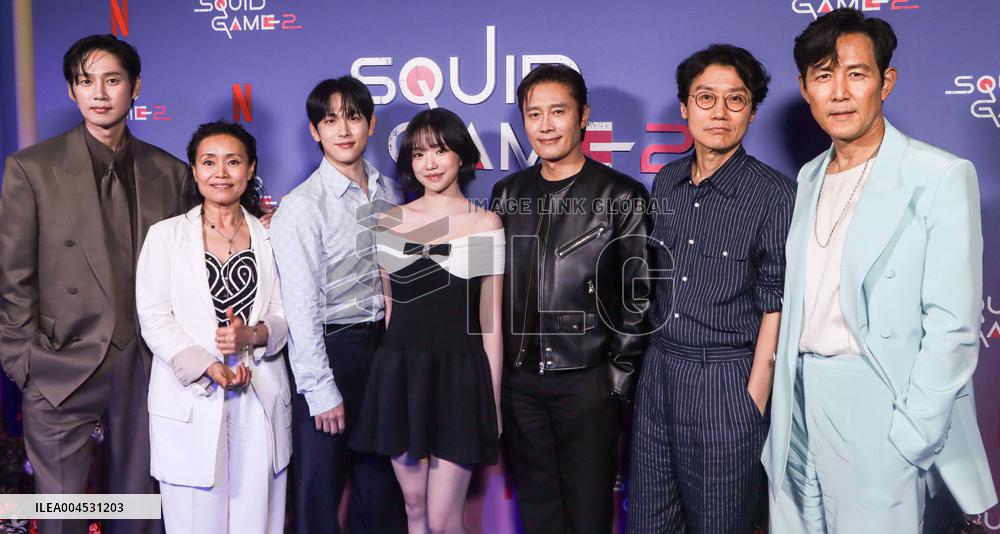 Netflixs Squid Game Season 2 Experience Photo Call - NYC