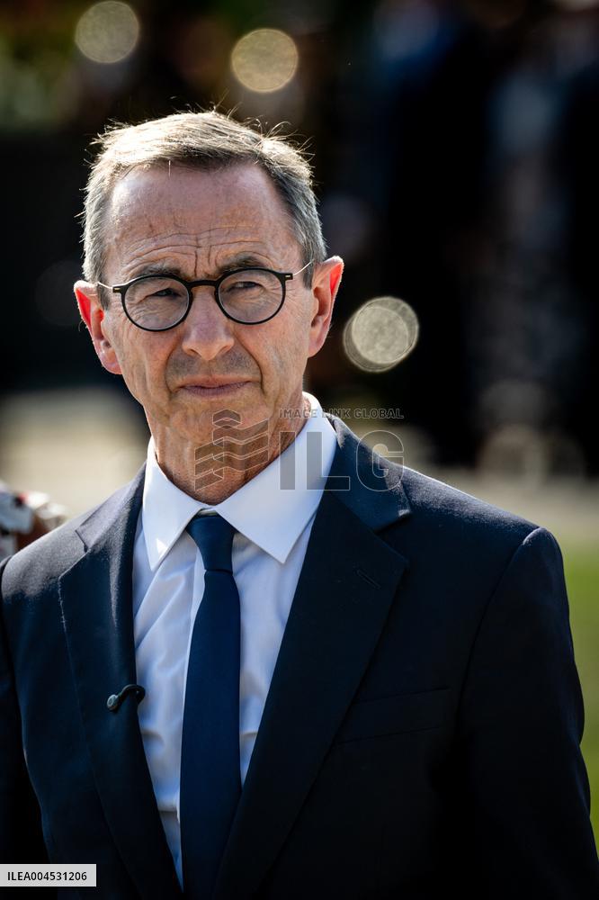 Bruno Retailleau At ENSOSP Graduation Ceremony - Aix-en-Provence