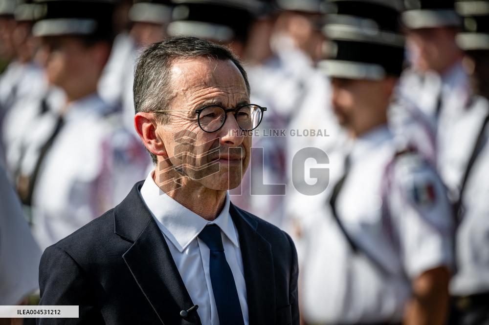 Bruno Retailleau At ENSOSP Graduation Ceremony - Aix-en-Provence