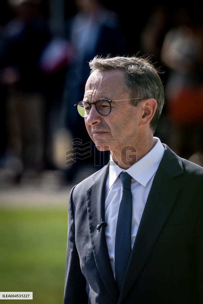 Bruno Retailleau At ENSOSP Graduation Ceremony - Aix-en-Provence