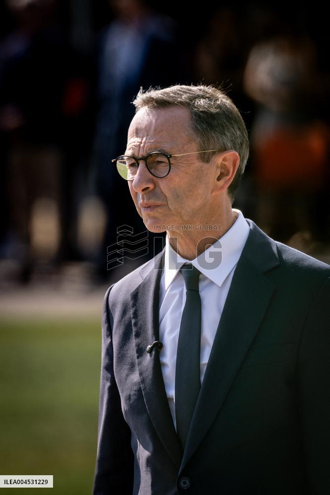 Bruno Retailleau At ENSOSP Graduation Ceremony - Aix-en-Provence