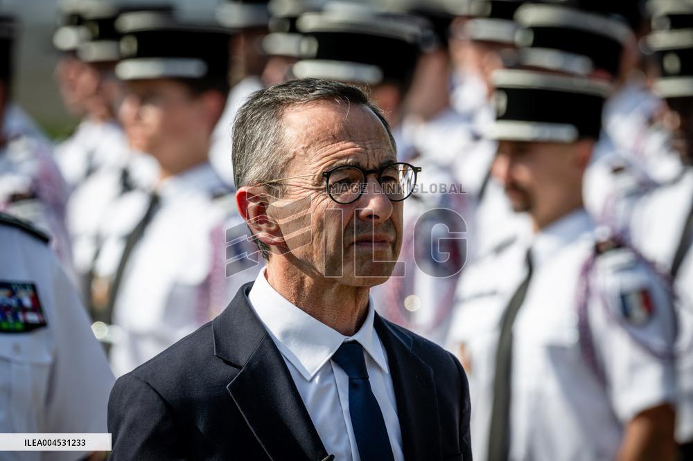 Bruno Retailleau At ENSOSP Graduation Ceremony - Aix-en-Provence