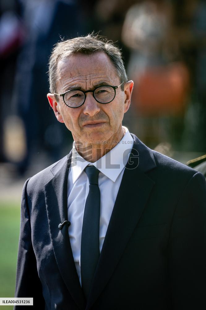 Bruno Retailleau At ENSOSP Graduation Ceremony - Aix-en-Provence