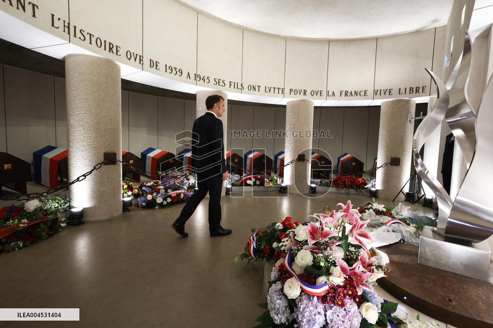 85th anniversary of the Appeal of 18 June at Mont Valerien - Suresnes