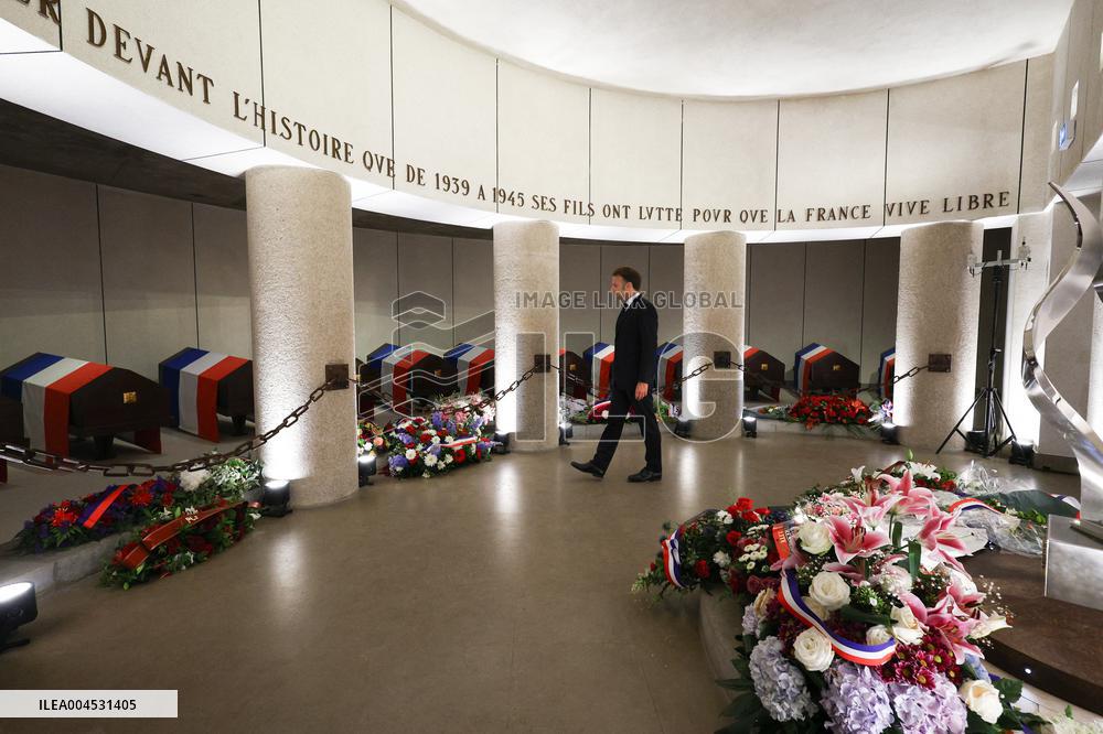 85th anniversary of the Appeal of 18 June at Mont Valerien - Suresnes